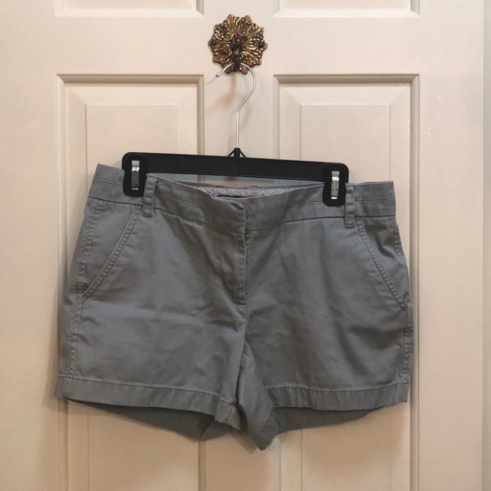 J.Crew 4 inch gray chino shorts